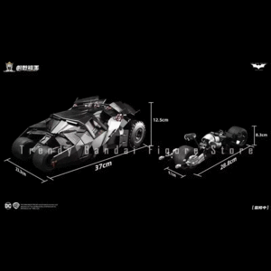 THE BATMAN THE TUMBLER & THE BATPOD
