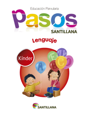 PASOS KNDER LENGUAJE (TEXTO DEL ALUMNO + LETRAS MVILES)