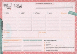 PLANIFICADOR SEMANAL: A POR LA SEMANA!