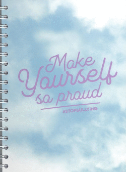 LIBRETA A5 CARTON ANGELA MARMOL:MAKE YOURSELF SO PROUD!