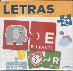 LAS LETRAS (2+ A�OS) - APRENDO EN CASA - PUZLES EDUCATIVOS (42 PIEZAS PARA 21 PU