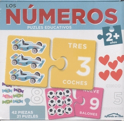 LOS N�MEROS (2+ A�OS) - APRENDO EN CASA - PUZLES EDUCATIVOS (42 PIEZAS PARA 21 P