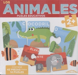 LOS ANIMALES (2+ A�OS)- APRENDO EN CASA - PUZLES EDUCATIVOS (42 PIEZAS PARA 14 P