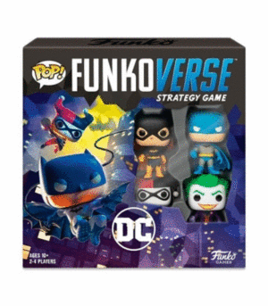 POP! FUNKOVERSE STRATEGY GAME - DC COMICS 4 FIGURAS FUNKO EN ESPA�OL