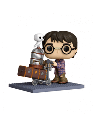FUNKO POP! DELUXE: 135 HP ANNIVERSARY - HARRY PUSHING TROLLEY - HARRY POTTER