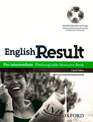 ENGLISH RESULT PRE-INTERMEDIATE PHOTOCOPIABLE RESOURCE BOOK & DVD PACK EDITION 1