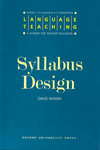 LANGUAGE TEACHING. A SCHEME FOR TEACHER EDUCATION: SYLLABUS DESIGN