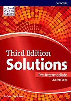 SOLUTIONS 10�ANO PRE-INTERMEDIATE STUDENT THIRD EDITION LIVRO DO ALUNO
