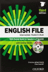 ENGLISH FILE INTERMEDIATE: STUDENT'S BOOK AND WORKBOOK WITH ANSWER KEY PACK 3RD