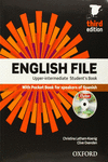 ENGLISH FILE UPPER-INTERMEDIATE: STUDENT'S BOOK WORK BOOK WITHOUT KEY PACK (3RD