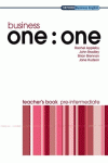 BUSINESS ONE TO ONE PRE-INTERMEDIATE: TEACHER'S BOOK