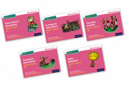 READ WRITE INC - PHONICS SET 3A PINK STORY BOOKS - COLOUR PACK OF 5
