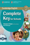 COMPLETE KEY FOR SCHOOLS STUDENT'S BOOK WITH ANSWERS WITH CD-ROM