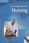 CAMBRIDGE ENGLISH FOR NURSING PRE-INTERMEDIATE STUDENT'S BOOK WITH AUDIO CD