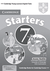 CAMBRIDGE YOUNG LEARNERS ENGLISH TESTS 7 STARTERS ANSWER BOOKLET