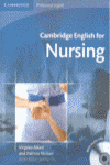 CAMBRIDGE ENGLISH FOR NURSING INTERMEDIATE PLUS STUDENT'S BOOK WITH AUDIO CDS (2