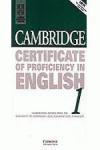 1. CAMBRIDGE CERTIFICATE OF PROFICIENCY IN ENGLISH