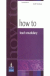 HOW TO TEACH VOCABULARY BOOK