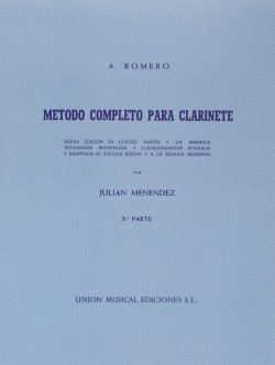METODO COMPLETO PARA CLARINETE 3 PARTE JULIAN MENENDEZ