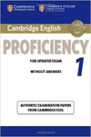 CAMBRIDGE ENGLISH PROFICIENCY 1 FOR UPDATED EXAM STUDENT'S BOOK WITHOUT ANSWERS