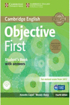 OBJECTIVE FIRST STUDENT'S BOOK PACK (STUDENT'S BOOK WITH ANSWERS WITH CD-ROM AND