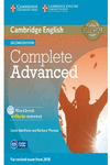 COMPLETE ADVANCED WORKBOOK WITHOUT ANSWERS WITH AUDIO CD 2ND EDITION