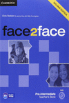 FACE2FACE PRE-INTERMEDIATE TEACHER'S BOOK WITH DVD 2ND EDITION