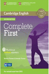 COMPLETE FIRST  WORKBOOK WITHOUT ANSWERS WITH AUDIO CD 2ND EDITION