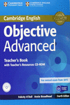 OBJECTIVE ADVANCED TEACHER'S BOOK WITH TEACHER'S RESOURCES CD-ROM 4TH EDITION