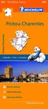POITOU-CHARENTES 521 FRANCIA  MAPA REGIONAL