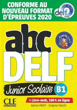 ABC DELF JUNIOR SCOLAIRE - NIVEAU B1 - LIVRE+DVD - CONFORME AU NOUVEAU FORMAT D'