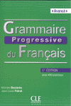 GRAMMAIRE PROGRESSIVE DU FRANAIS - AVANCE + CD - 2 EDITION