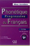 PHONETIQUE PROGRESSIVE DU FRANCAIS NIVEAU INTERMEDIAIRE + CD AUDIO 2ED