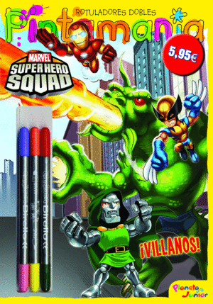 SUPER HERO SQUAD. PINTAMAN�A ROTULADORES DOBLES