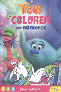 TROLLS. COLOREA POR NMEROS