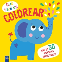 QU� F�CIL ES COLOREAR. ELEFANTE