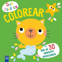 QU� F�CIL ES COLOREAR. GATO