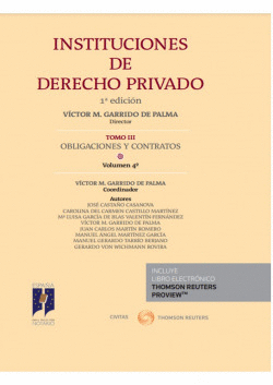INSTITUCIONES DE DERECHO PRIVADO. TOMO III OBLIGACIONES Y CONTRATOS VOLUMEN 4� (