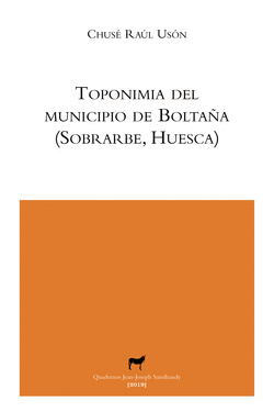 TOPONIMIA DEL MUNICIPIO DE BOLTA�A (SOBRARBE, HUESCA)