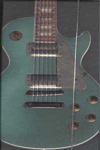 LIBRETA PEQUE�A GIBSON LES PAUL (GUITARRA VERDE)