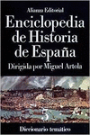 ENCICLOPEDIA DE HISTORIA DE ESPAA (V).  DICCIONARIO TEMTICO