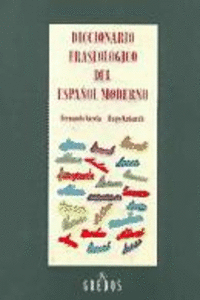 DICCIONARIO FRASEOLOGICO ESPAOL MODERNO