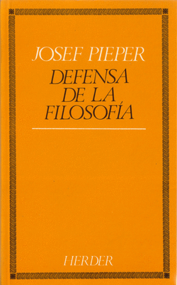DEFENSA DE LA FILOSOF�A