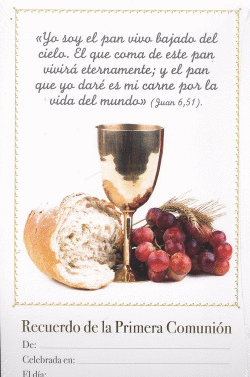 LAMINA RECUERDO 1� COMUNION