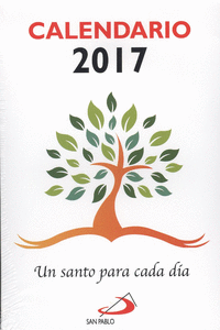 CALENDARIO UN SANTO PARA CADA DA 2017 - TAMAO Y LETRA GRANDE