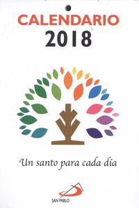 CALENDARIO UN SANTO PARA CADA DA 2018 - LETRA GRANDE