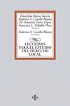 LECCIONES PARA EL ESTUDIO DEL DERECHO LOCAL