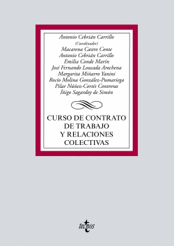 CURSO DE CONTRATO DE TRABAJO Y RELACIONES COLECTIVAS