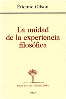 LA UNIDAD DE LA EXPERIENCIA FILOSFICA