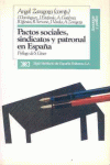 PACTOS SOCIALES, SINDICATOS Y PATRONAL EN ESPAA